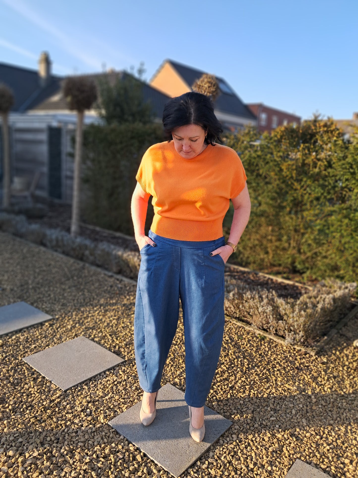 Jeans Anouck barrel blauw (curvy)