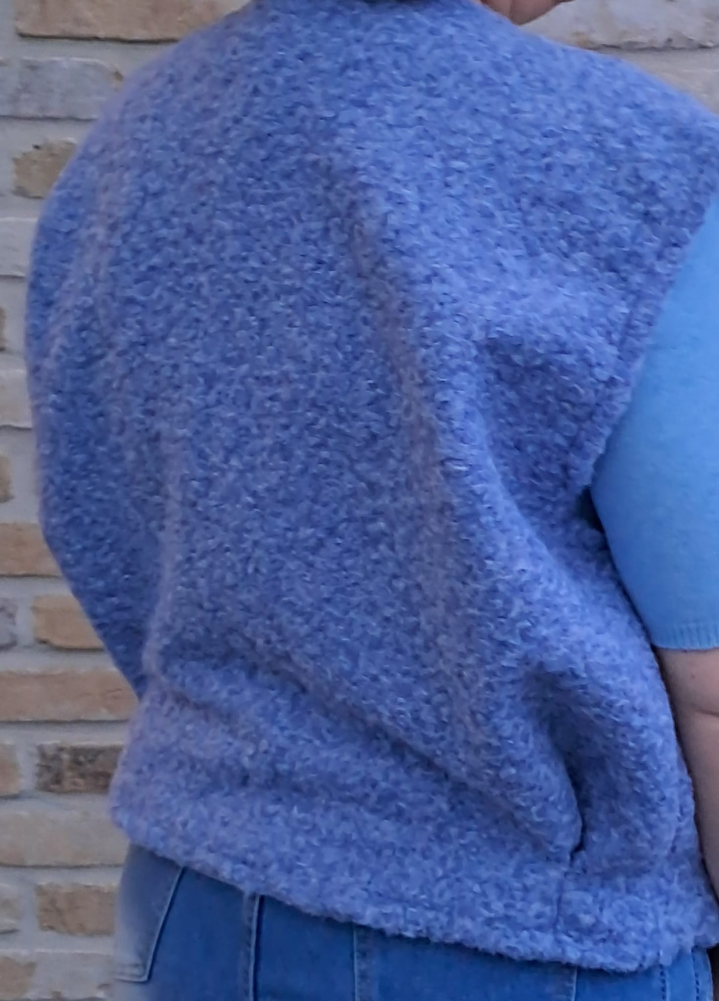 Teddy jasje in blauw. Terra de Siena