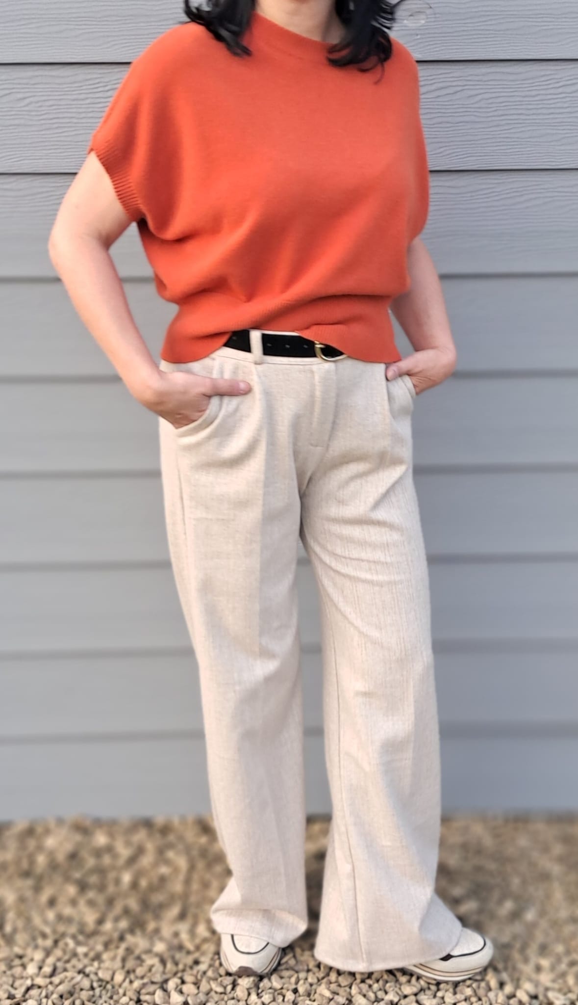 Fijn gebreide, mouwloze top in 5 kleuren, TU