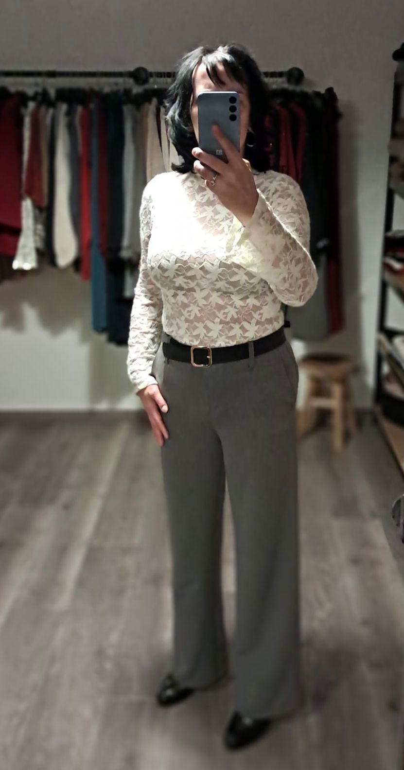 Grijze Pantalon Gisèle