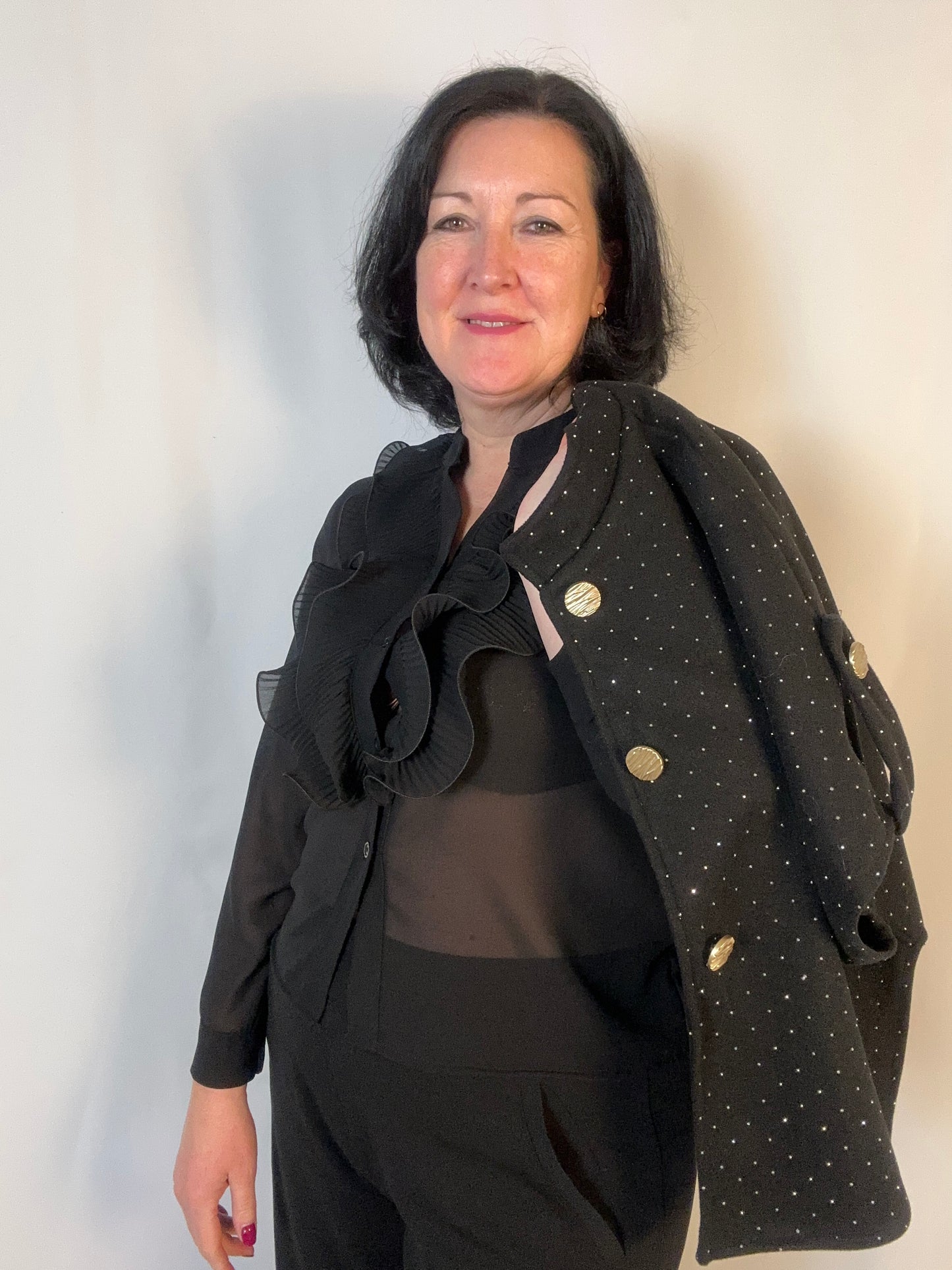 Glitter Poncho Lola Terra di Siena