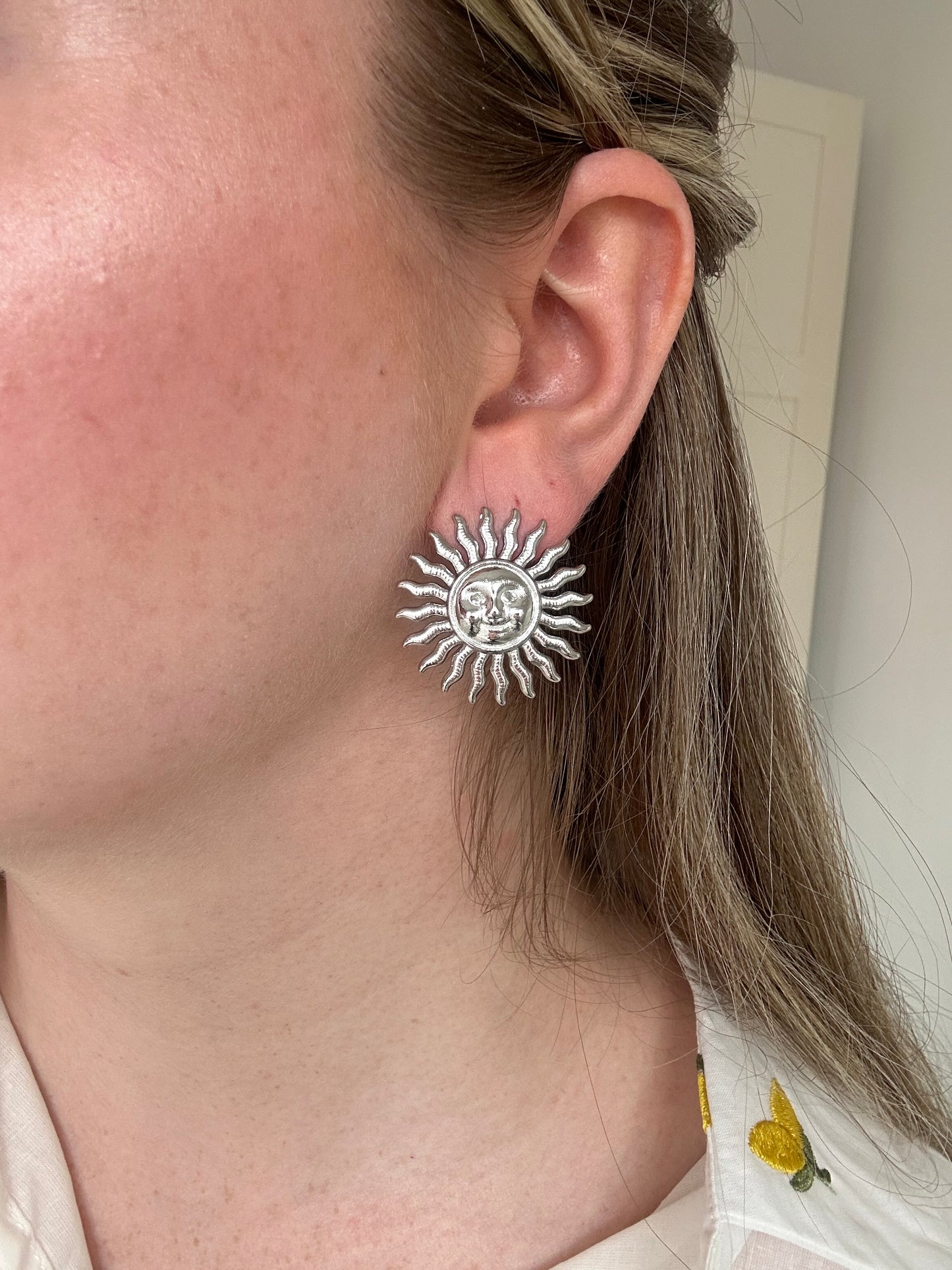 oorbellen zilveren zon