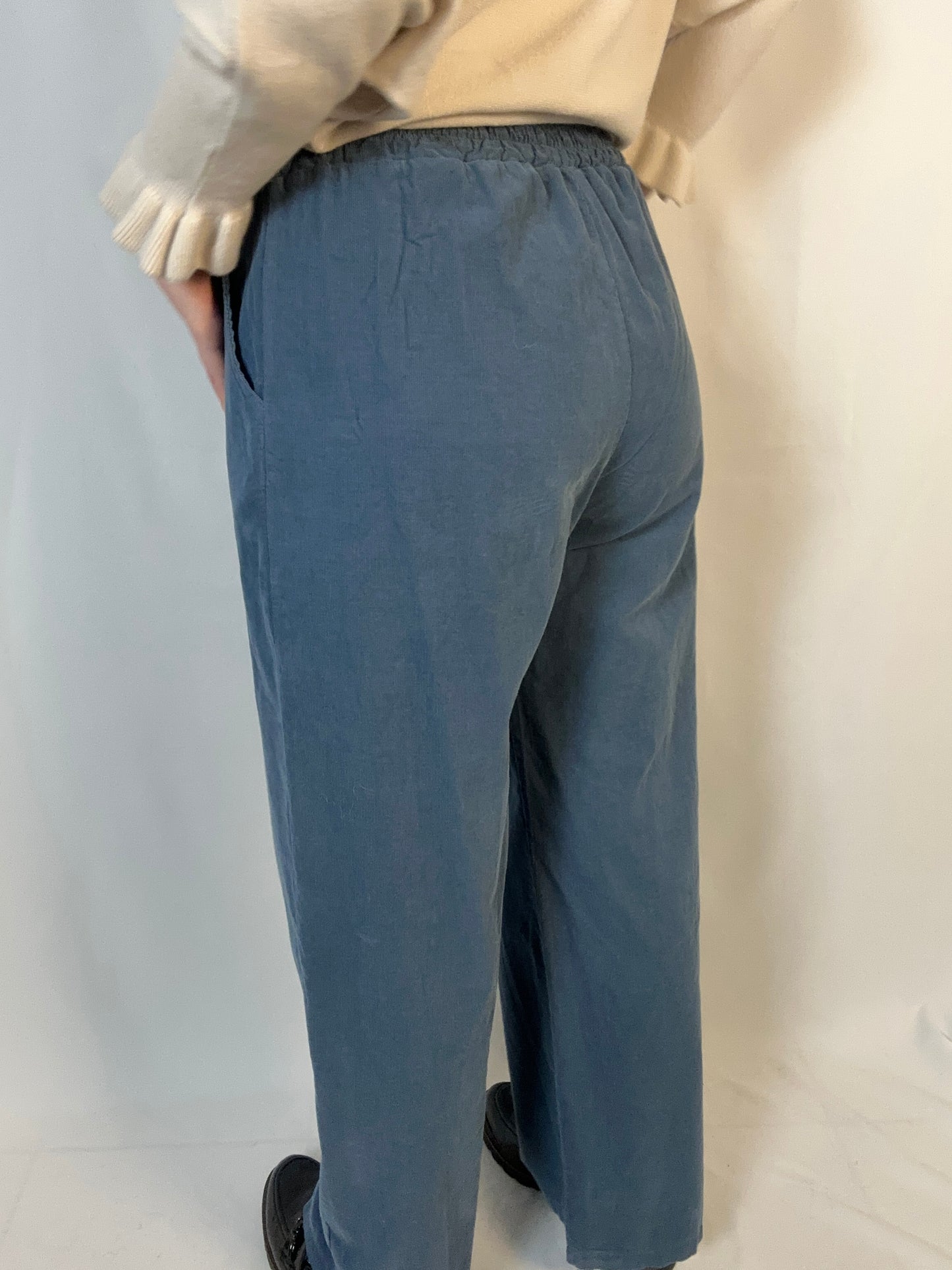 Fijn ribbelbroek Broek Léonie - burgundy