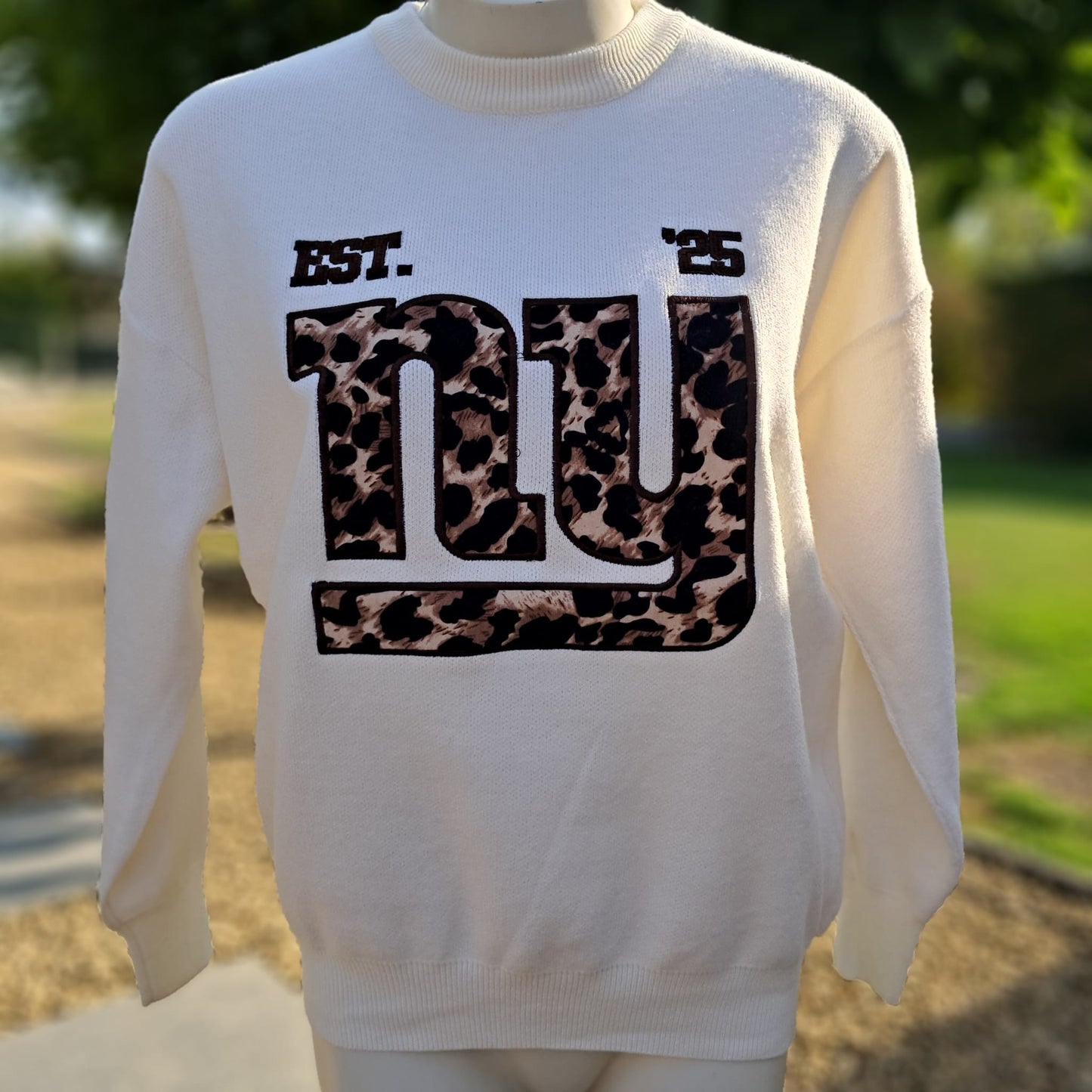 Pull met accenten in tijgerprint (TU)