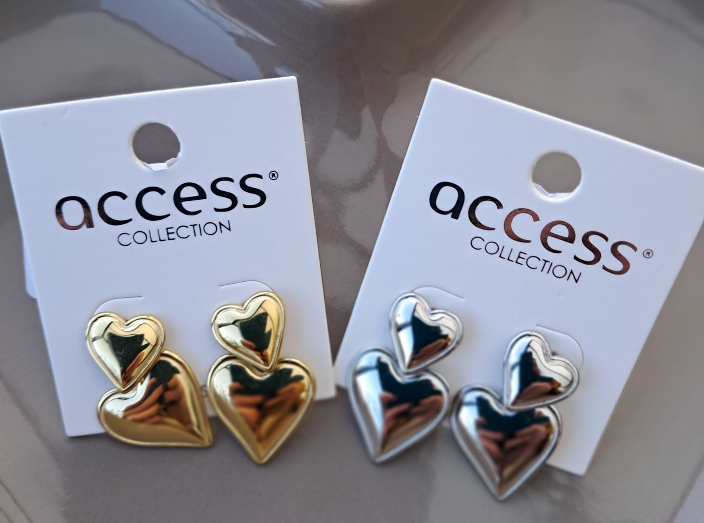 dubbele hartjesoorbellen