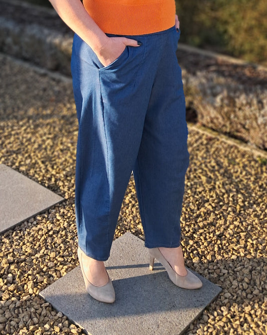 Jeans Anouck barrel blauw (curvy)