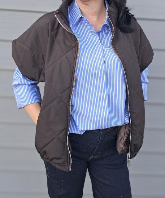 Bruine bodywarmer  TdS  TU