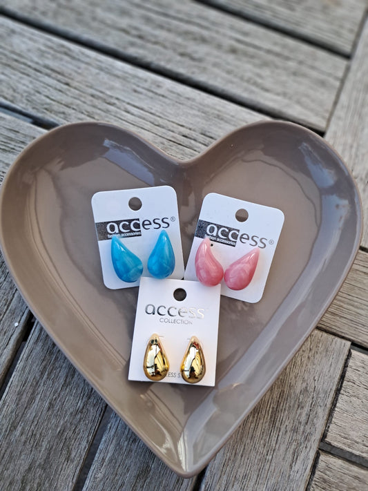 oorbellen in druppelvorm goud