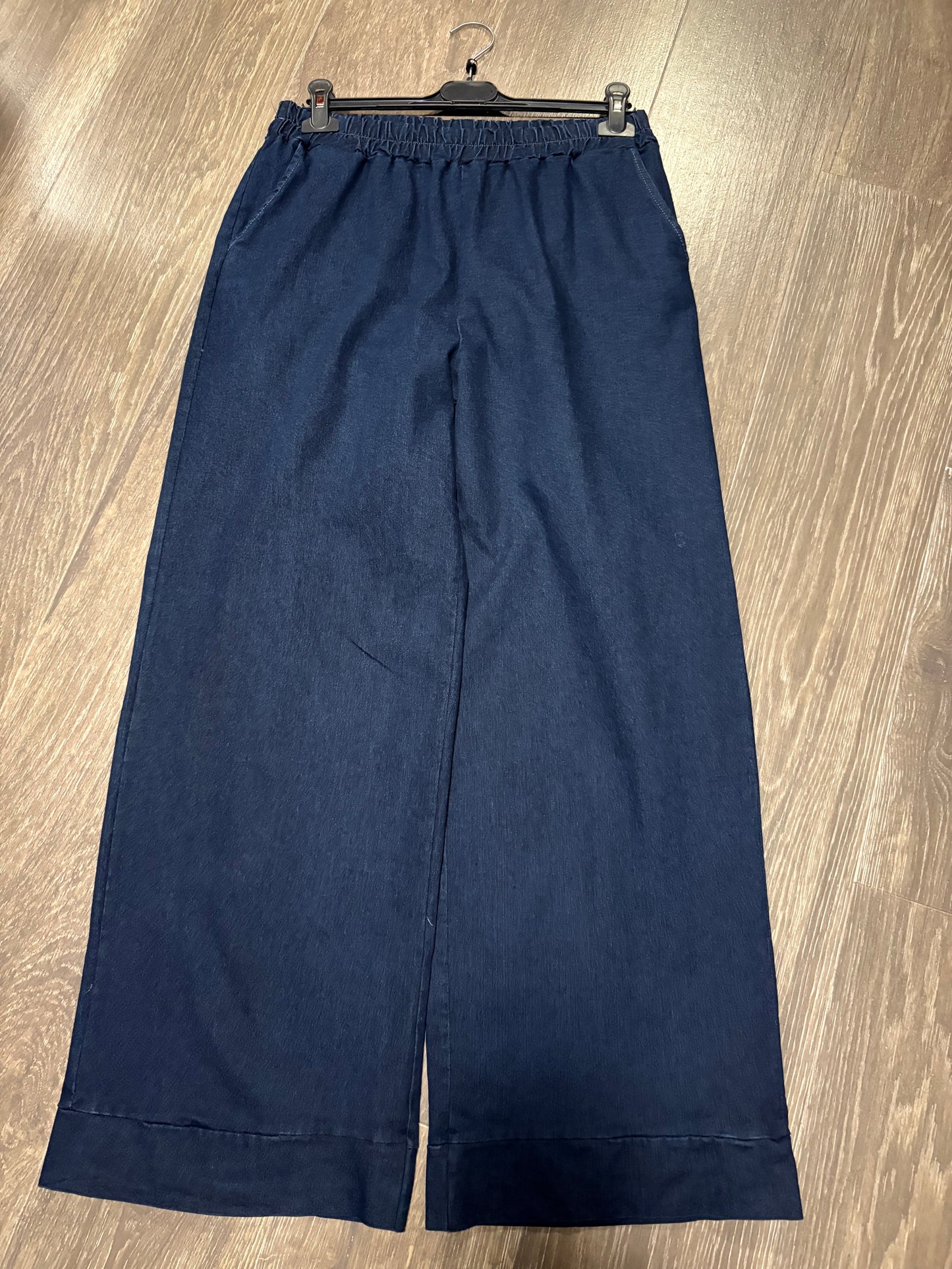 Donkerblauwe, losvallende jeans met rechte pijpen, XXL (44) -  XXXL (46)