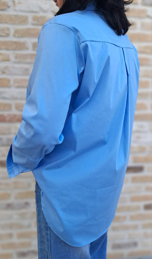 Hemd in blauw, wit of rood TU   Terra di Siena