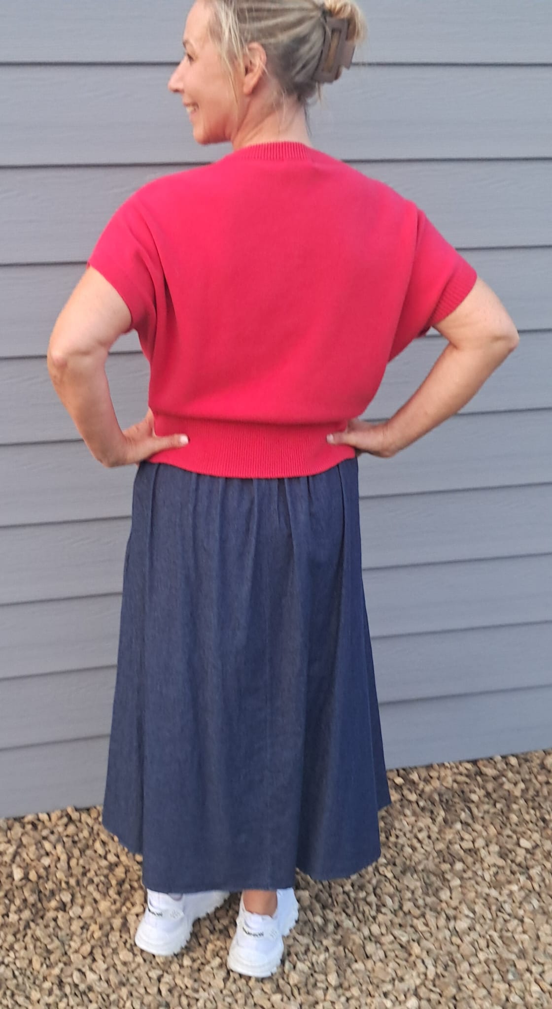 Middellange jeansrok TU  TdS