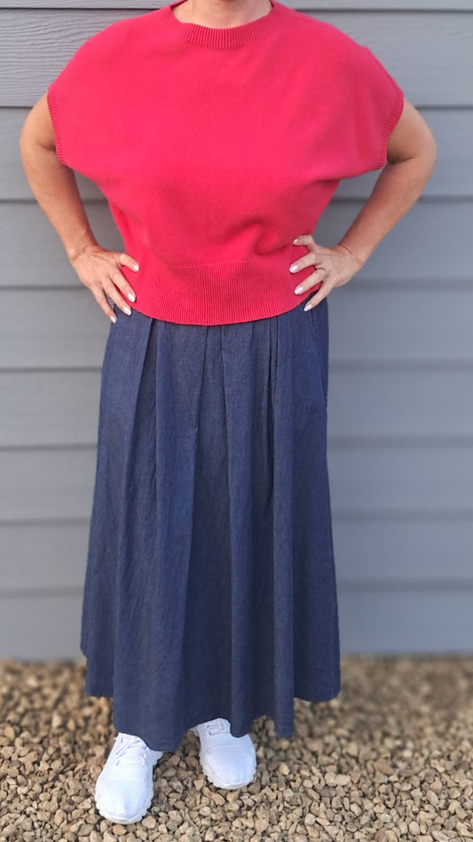 Middellange jeansrok TU  TdS