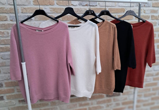 Fijn truitje in 5 verschillende kleuren - Terra Di Siena