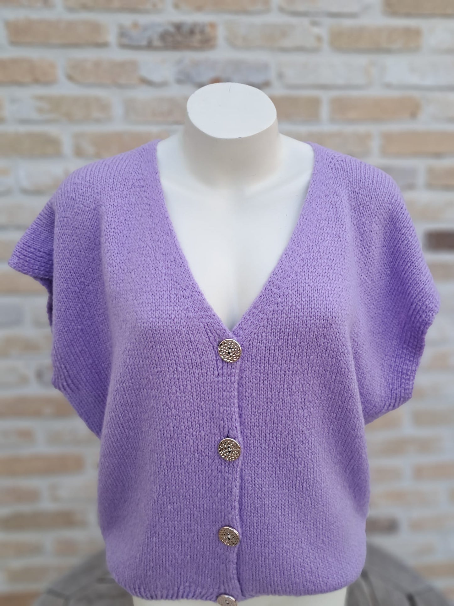 Gilet Fleur lila
