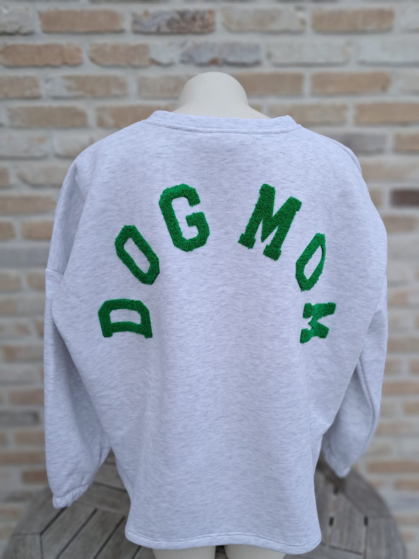 Pull DOGMOM  grijs - groen    TU