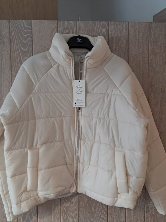Gewatteerde pufferjack Rosy off-white   TdS   TU(36-42)