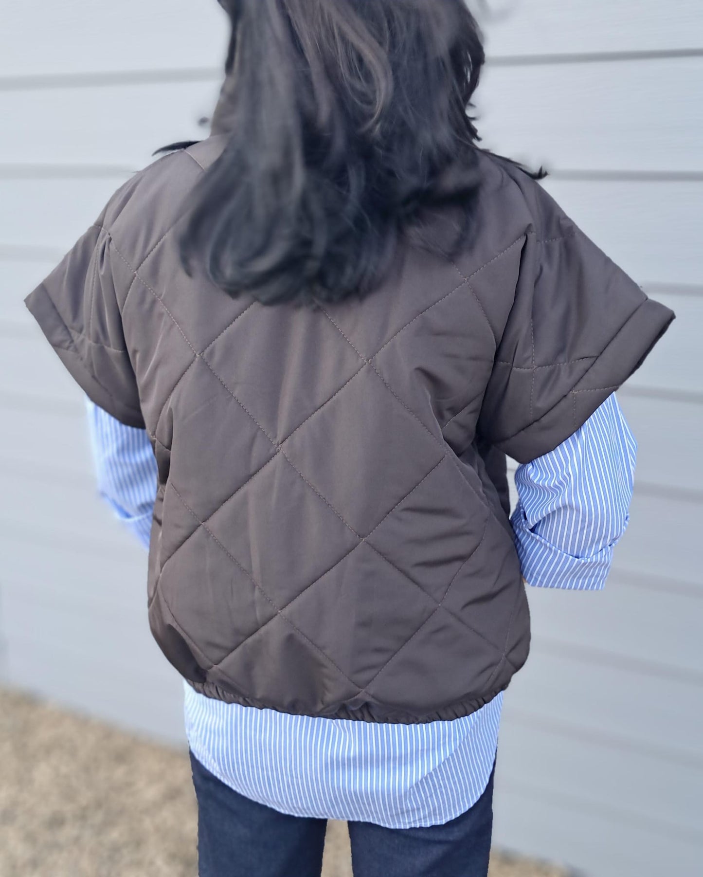 Bruine bodywarmer  TdS  TU