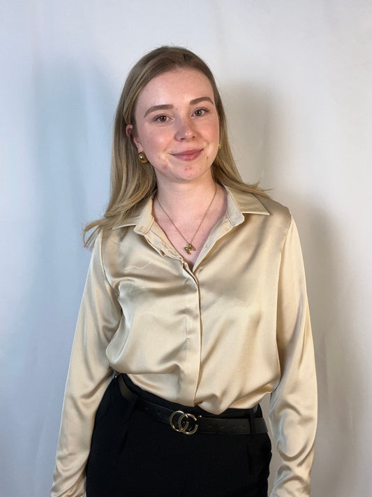 Blouse Amandine in goud. TU TdS