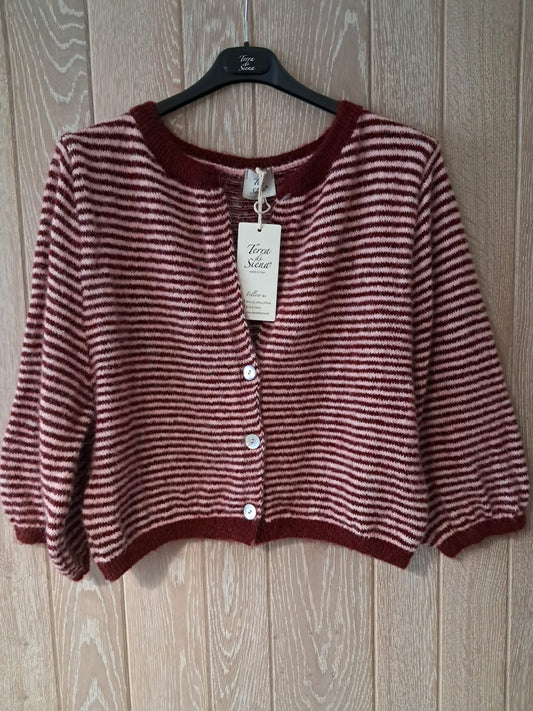 Gilet Ruby   bordeaux-lichtroze   TdS   (36-42)