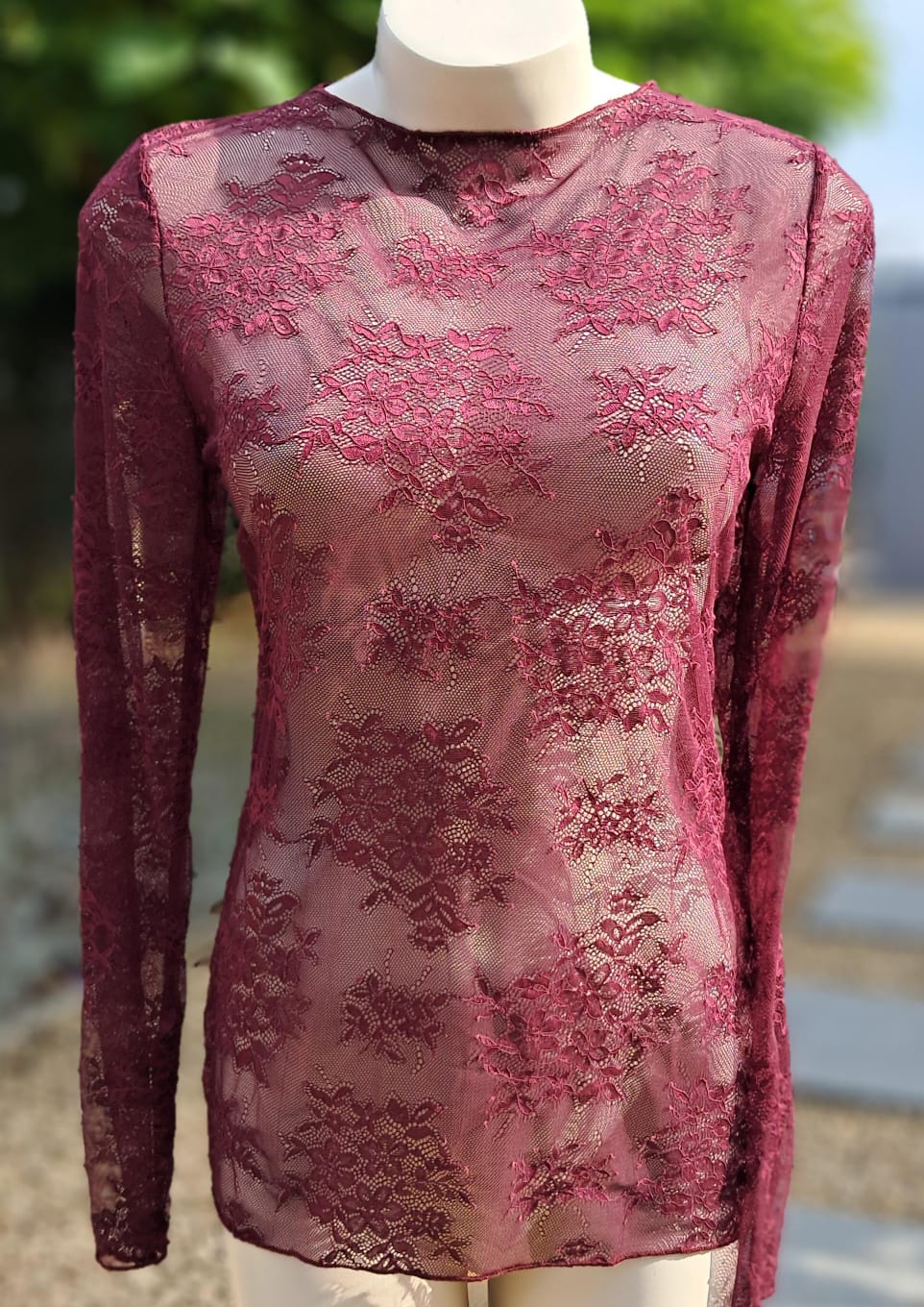 Must-have kanten top met lange mouwen ( 4 kleuren) TU