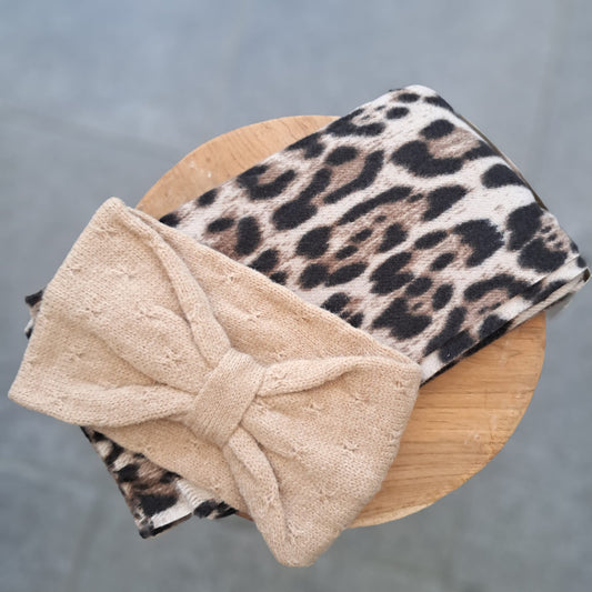 Sjaal met panterprint