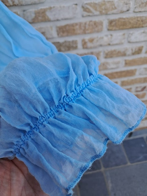 Blouse Aura Licht-blauw  TU (36-42)