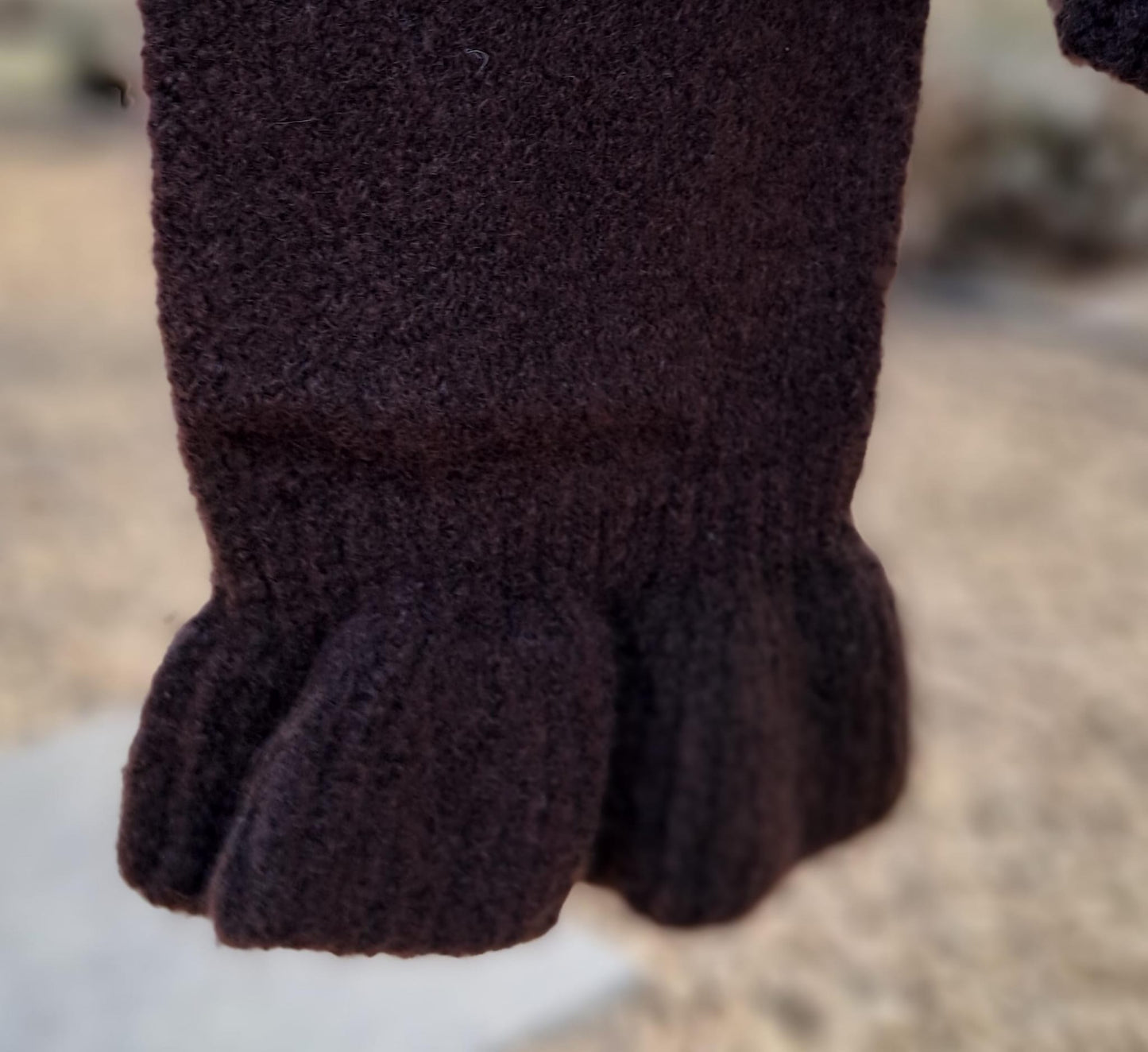 Gilet met knopenrij vooraan en ruffle-mouw, in 2 kleuren, TU