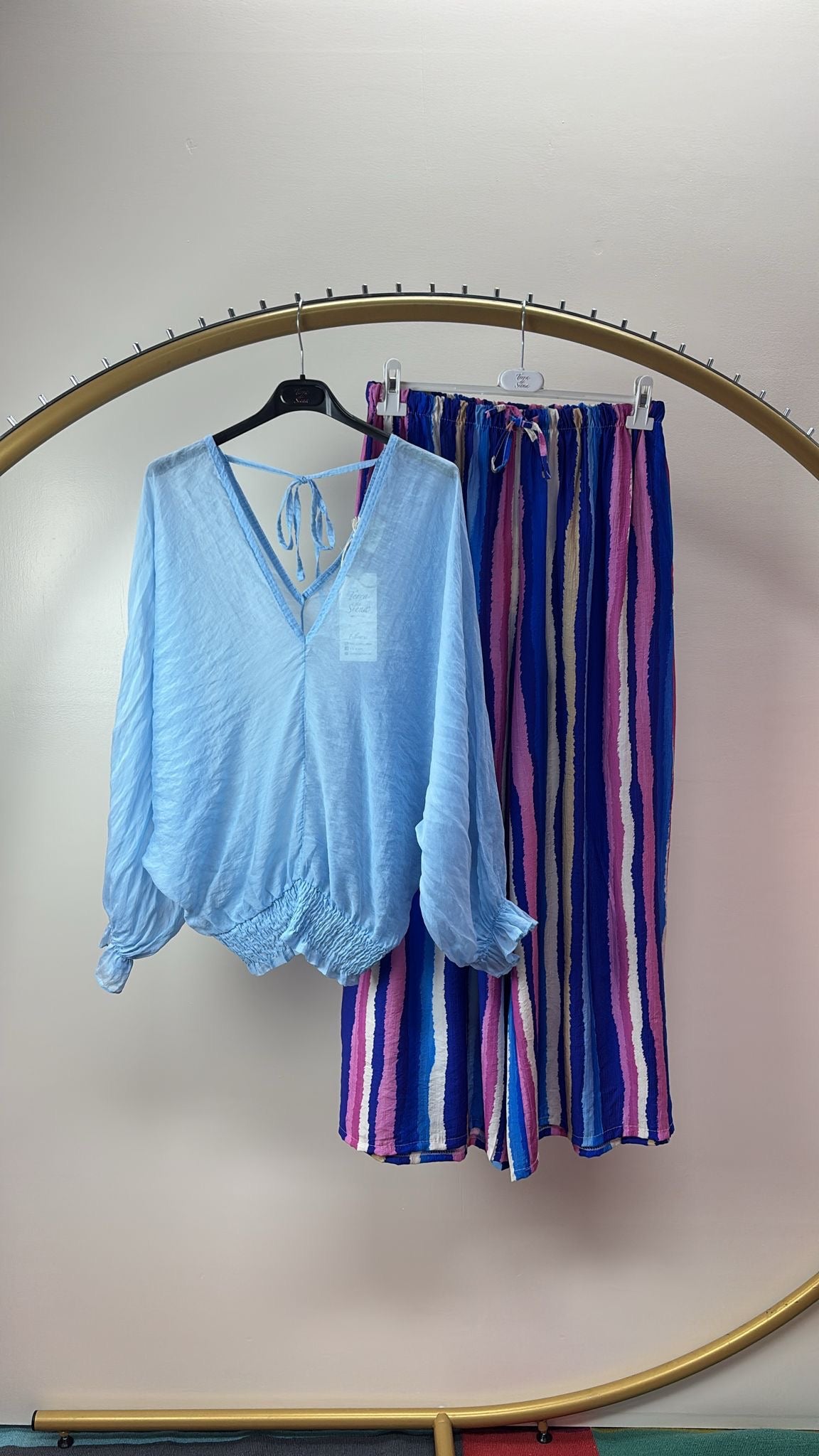 Blouse Aura Licht-blauw  TU (36-42)