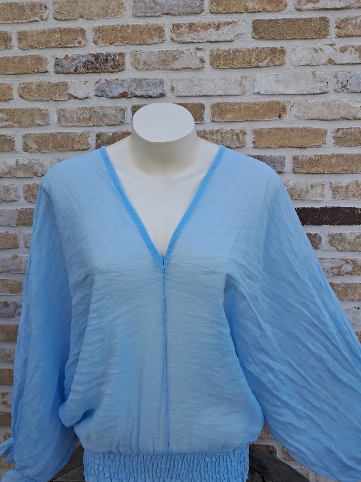 Blouse Aura Licht-blauw  TU (36-42)