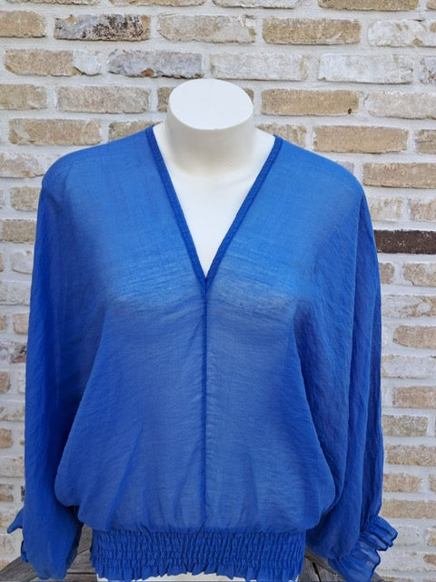 Blouse Aura Blauw  TU (36-42)