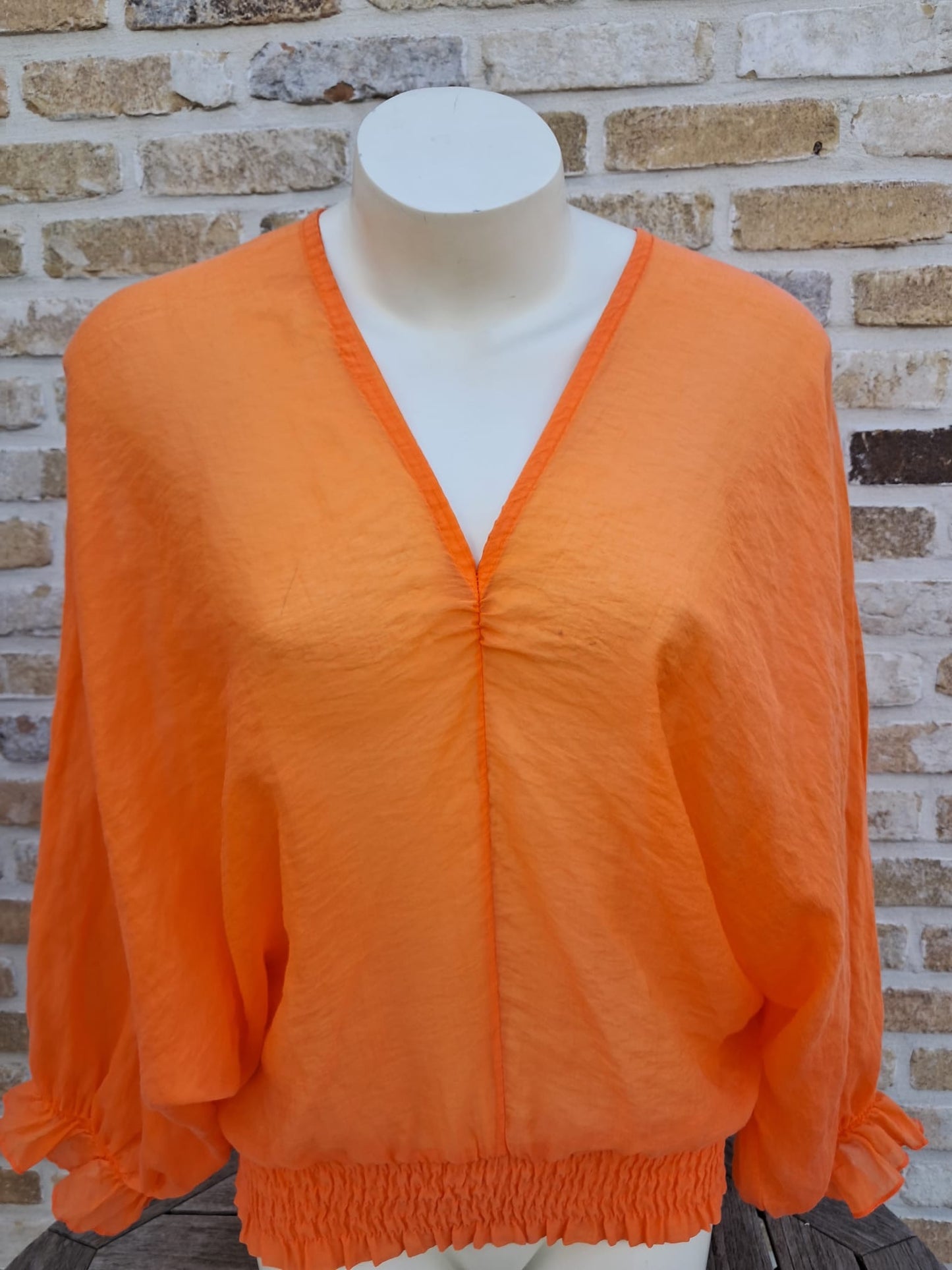 Blouse Aura Oranje  TU (36-42)