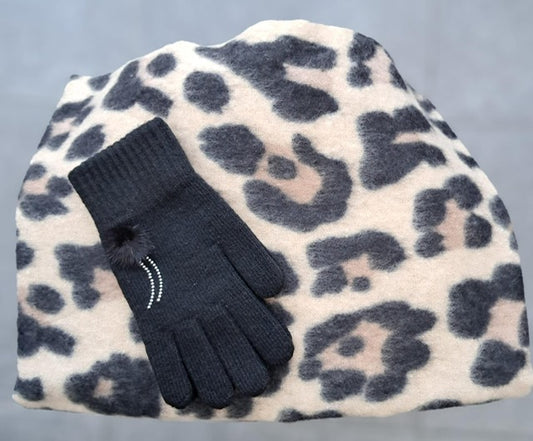 Sjaal in grote panterprint